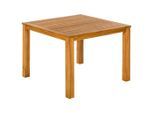 Gardenson , Akaziefarben , Holz , Akazie , massiv , rechteckig , 110x75x110 cm , FSC ,
