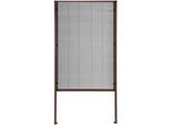 Insektenschutzplissee HECHT INTERNATIONAL "für Dachfenster", grau (braun), B:80cm H:160cm, Plissees, Insektenschutzplissee