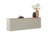 Moderano Schuhschrank, Eiche, Sand, Holzwerkstoff, 136x41x22 cm, Typenauswahl, individuell planbar, Beimöbel erhältlich, hängend, Garderobe, Schuhaufbewahrung, Schuhschränke