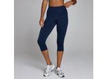 MP Damen Hybrid Seamless Capri-Hose - Mitternachtsblau - XS