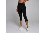 MP Damen Hybrid Seamless Capri-Hose - Schwarz - S