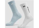 MP Move Club Laufsocken (2er-Pack) - Hellblau/Weiß - UK 2-5