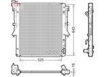 DENSO Kühler, Motorkühlung drm45055 für MITSUBISHI