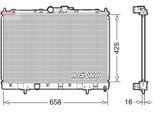 DENSO Kühler, Motorkühlung drm45051 für MITSUBISHI