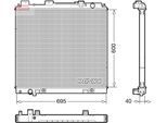 DENSO Kühler, Motorkühlung drm46068 für NISSAN