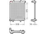 DENSO Kühler, Motorkühlung drm07062 für Citroën