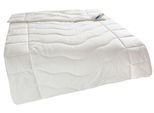 Kunstfaserbettdecke BECO "EcoWell Bettdecken Blauer Engel zertifiziert Für Sommer und Winter", beige (natur), B:135cm L:200cm, Obermaterial: 100% Polyester, Bettdecken, Bettdecke 135x200 cm, 155x220 cm und weitere Größen