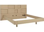 Einzelbett GAMI, eiche nachbildung, eiche nachbildung, eiche nachbildung, B:206cm H:107cm L:210cm, Betten, Ein elegantes Bett mit integrierter Beleuchtung