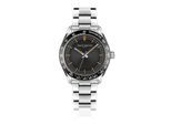 Quarzuhr FRANZ BÖHLER "BA5-B090S", silber, Armbanduhren, Herren, Quarzuhr