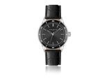 Quarzuhr FRANZ BÖHLER "BB8-S070S", schwarz croco, Armbanduhren, Herren, Quarzuhr