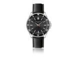 Quarzuhr FRANZ BÖHLER "BA1-S010S", schwarz, Armbanduhren, Herren, Quarzuhr