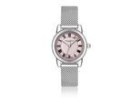 Quarzuhr FRANZ BÖHLER "BD7-B014S", rosa (silber), Armbanduhren, Damen, Quarzuhr