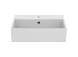 Ideal Standard i.life B Aufsatzwaschtisch T573701 50x42x14,5cm, mit Hahnloch/Überlauf, weiß