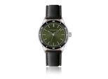 Quarzuhr FRANZ BÖHLER "BB7-S010S", grün (schwarz), Armbanduhren, Herren, Quarzuhr