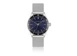 Quarzuhr FRANZ BÖHLER "BB9-B010S", silber, Armbanduhren, Herren, Quarzuhr