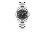 Quarzuhr FRANZ BÖHLER "BB2-B090S", silber, Armbanduhren, Herren, Quarzuhr