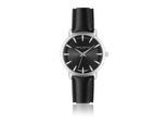 Quarzuhr FRANZ BÖHLER "BE3-S018S", schwarz, Armbanduhren, Damen, Quarzuhr