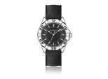 Quarzuhr FRANZ BÖHLER "BB2-S170S", schwarz, Armbanduhren, Herren, Quarzuhr