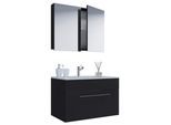 Badezimmer Badinos 3-tlg. Schwarz