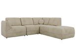 ECKSOFA NOARA 5M L Beige Velvet - Rechts