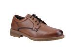 Hush Puppies Richie Leren Herenschoenen in Tan met Veters