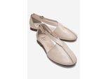 Fable Leder Ballerina mit Seitlichem Ausschnitt