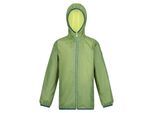 Regatta Groot Buitenshuis Kinderen/Kinderen Lever II Packaway Rain Jacket (Pikant groen)