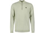 No Excess Pullover stand up collar half zip m green