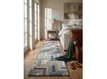 Läufer geometrisch Blau-Bunt 60 x 230 cm - ESK Kadima Design
