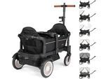 Bollerwagen BABYGO "Cozy Rider", schwarz, Bollerwagen, Kinder, Metall, Stoff, Bollerwagen, klein zusammenfaltbar