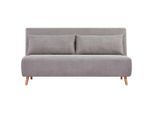 Mid.you Schlafsofa, Grau, Holz, Kiefer, vollmassiv, 2-Sitzer, Füllung: Polyester, 162x81x91 cm, Liegefunktion, Kinder- & Jugendzimmer, Jugendmöbel, Jugendsofas