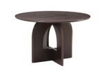 Mid.you Esstisch, Walnuss, Holz, Mangoholz, massiv, rund, 120x76x120 cm, Esszimmer, Tische, Esstische, Esstische rund