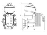 NRF Gehäuse, Ölfilter 31838 für Audi