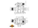 NRF Thermostat, Kühlmittel 725039 für Ford Volvo Peugeot MAZDA Suzuki MINI