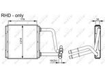 NRF Wärmetauscher, Innenraumheizung 54296 für Mercedes