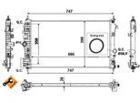 NRF Kühler, Motorkühlung EASY FIT 53777 für Vaughall Opel CHEVROLET