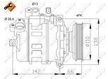NRF Kompressor, Klimaanlage EASY FIT 32106 für Audi