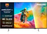 PHILIPS QLED-Fernseher "65PQS8501/12", Energieeffizienz: E (A-G), schwarz (mattschwarz), 65 ″, Fernseher