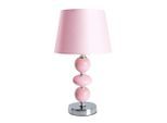 Näve , Rosa, Chromfarben , Metall, Keramik , 36 cm , Kippschalter , Beleuchtung, Innenleuchten, Tischlampen, Tischlampen