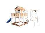 Möbelix , Blau, Braun, Weiß , Holz, Kunststoff , 541x291x277 cm , EN 71, CE, FSC 100% , Spielwaren, Outdoorspielzeug, Spieltürme