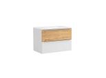 Held , Weiß , Holzwerkstoff , 2 Schublade(n) Schubladen , 80x54x47 cm , hängend , Badezimmer, Badezimmermöbel, Badezimmerschränke, Waschtische