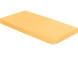 Spannbettlaken BIERBAUM "Jersey", braun (honig), 1 Stk., Jersey, 140-160x200-220 30cm, Jersey, Obermaterial: 95% Baumwolle, 5% Elasthan, Bettlaken, Spannbettlaken, 95 % Baumwolle und 5 % Elasthan für optimale Weichheit und Dehnbarkeit