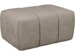 Polsterhocker HOME AFFAIRE "LYOTH Sitzhocker mit Steppung, Maße B/T/H: 76/76/41 cm", beige (taupe), B:75cm H:41cm T:76cm, 100% Polyester, Hocker, Polsterhocker, passend zur Serie, hoher Sitzkomfort und modernes Design