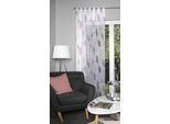 Gardine HOME WOHNIDEEN "PAOLO", rot, B:140cm H:225cm, Voile, Obermaterial: 100% Polyester, Gardinen, Gardine, halbtransparent