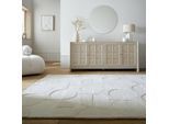 Wollteppich geometrisch Elfenbein 200 x 290 cm - DEBEN Kadima Design
