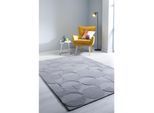 Wollteppich geometrisch Hellgrau 120 x 170 cm - DEBEN Kadima Design