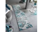 Läufer abstrakt Grün-Grau 60 x 230 cm - OUSE Kadima Design