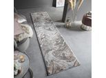 Läufer abstrakt Rosa-Grau 80 x 300 cm - OUSE Kadima Design