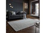 Wollteppich Kurzflor Grau meliert 160 x 230 cm - MOLE Kadima Design
