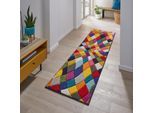 Läufer Rauten Bunt 66 x 300 cm - MEON Kadima Design